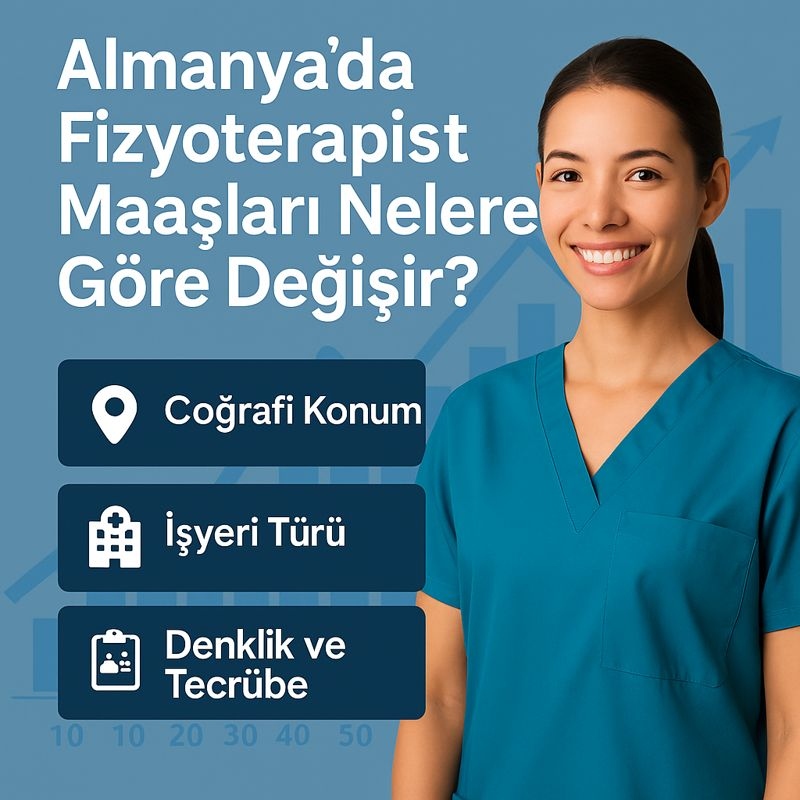 Almanya’da fizyoterapist maaşlarını etkileyen faktörler: coğrafi konum, işyeri türü, denklik, tecrübe